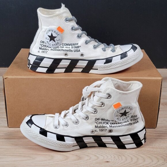 Converse X Offwhite Chuck Taylor Hi Shoes Mens Size 5.5 Womens 7.5 CTAS 163862C - Picture 2 of 8